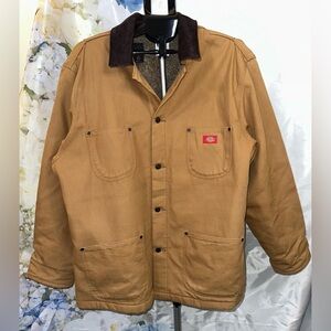Dickies Brown Chore Field Blanket Lined Jacket, some stain specks